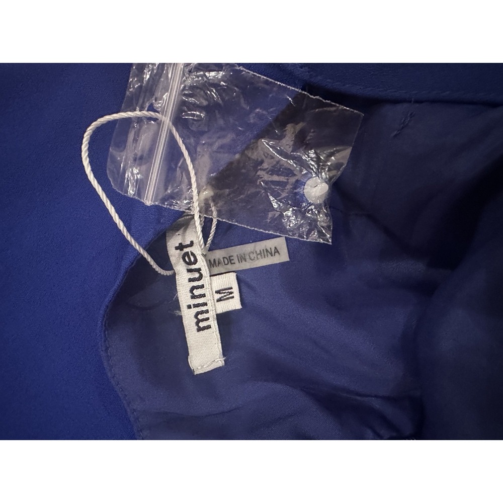 Minuet M Royal Blue Beaded Mini Homecoming Dress Sparkle Formal Cocktail HOCO - Picture 9 of 11